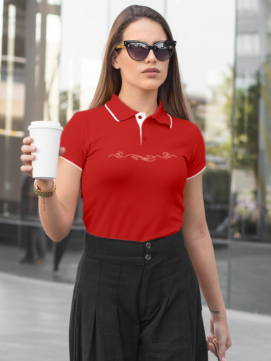 Lead with Empathy in this Red Polo
