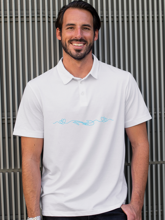 Lead with Empathy in this White Polo