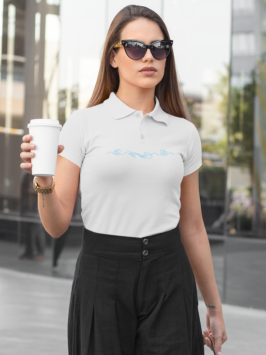 Lead with Empathy in this White Polo