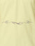 Close up of 'Empathy' design on Women's Yellow Polo T-shirt, highlighting intricate details and vibrant print.