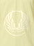 Close up of 'Free' design on Men's Yellow Polo T-shirt, highlighting intricate details and vibrant print.