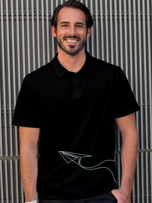 Feel Empowered in this Black Polo