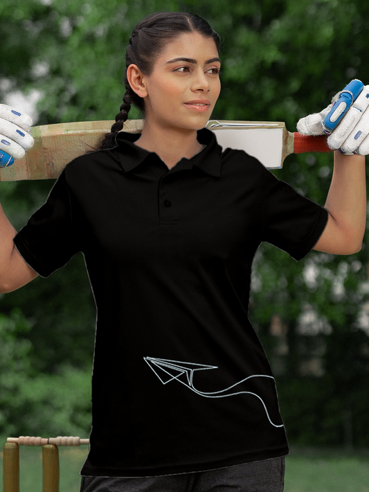Feel Empowered in this Black Polo