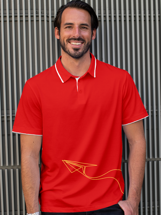 Feel Empowered in this Red Polo