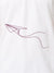 Close up of 'Empowered' design on Women's White Polo T-shirt, highlighting intricate details and vibrant print.