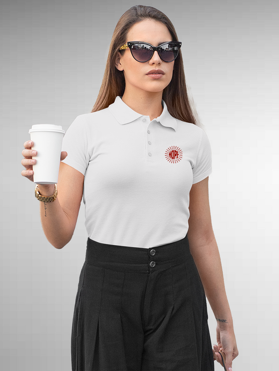 Embrace Hope in this White Polo