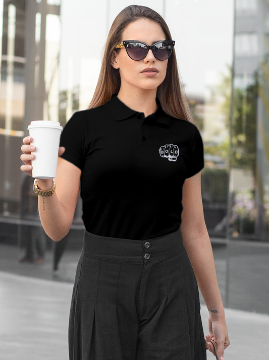 Unleash Boldness in this Black Polo