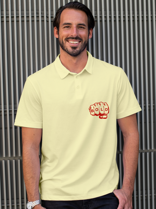 Unleash Boldness in this Yellow Polo
