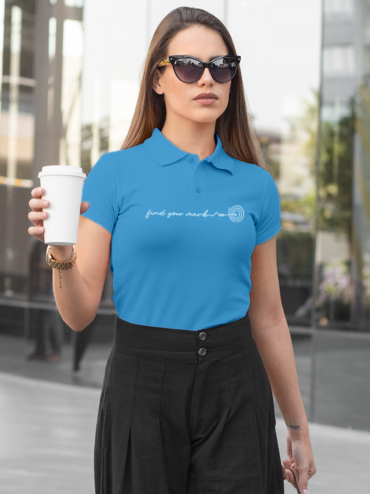 Find Your Mark in this Blue Polo