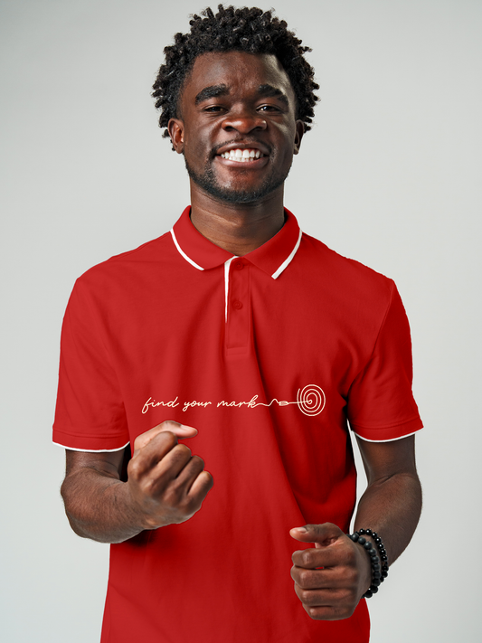 Find Your Mark in this Red Polo