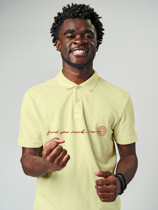 Find Your Mark in this Yellow Polo
