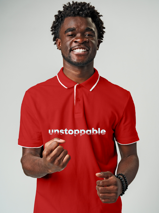 Be Unstoppable in this Red Polo