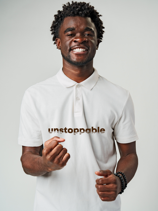 Be Unstoppable in this White Polo