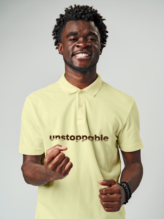 Be Unstoppable in this Yellow Polo