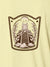 Close up of 'Ambition' design on Women's Yellow Polo T-shirt, highlighting intricate details and vibrant print.