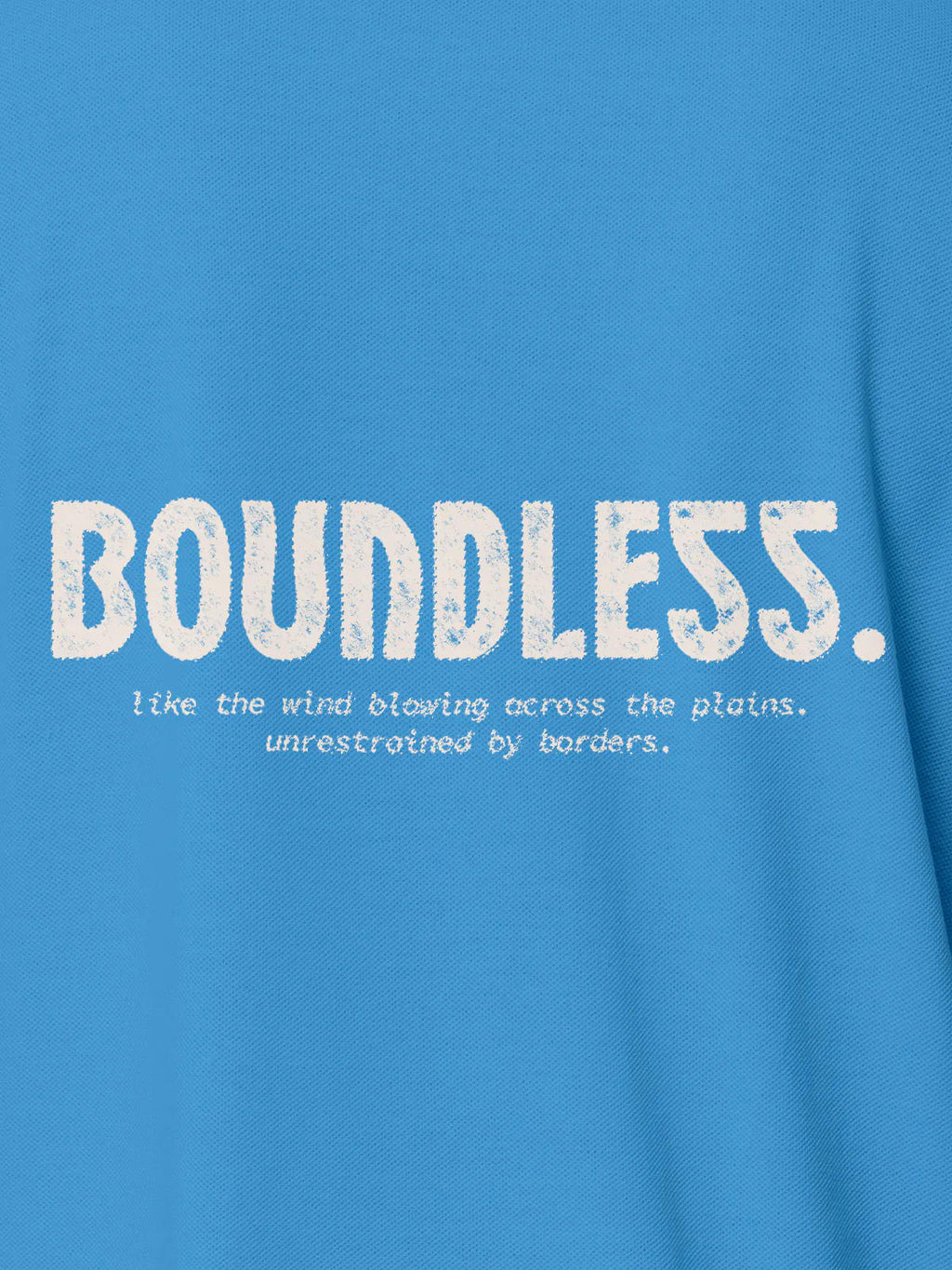 Front view of Women's Blue Collar T-shirt, highlighting the modern look and clean finish.