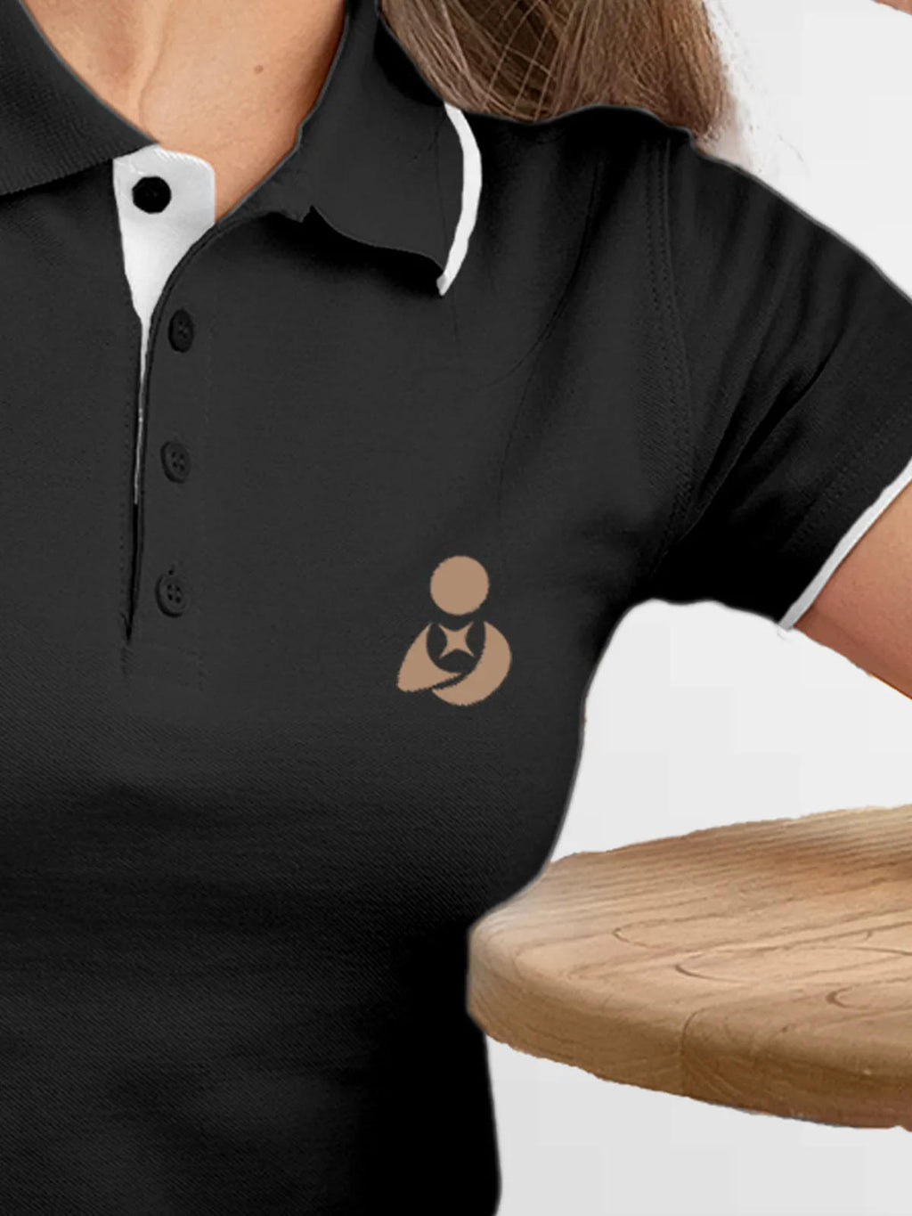 Close up of Fighterhero logo's print, highlighting intricate details and vibrant print.