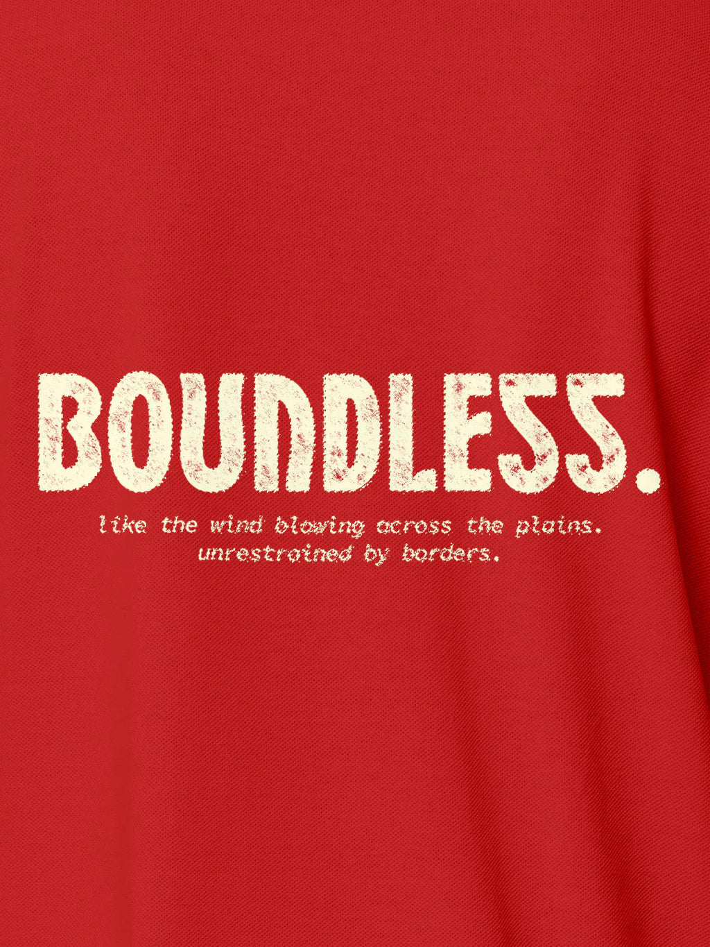 Front view of Women's Red Collar T-shirt, highlighting the modern look and clean finish.