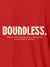 Front view of Women's Red Collar T-shirt, highlighting the modern look and clean finish.