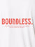 Front view of Women's White Collar T-shirt, highlighting the modern look and clean finish.