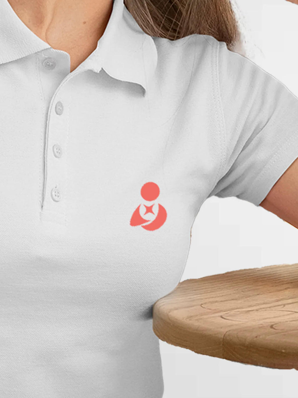 Close up of Fighterhero logo's print, highlighting intricate details and vibrant print.