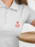 Close up of Fighterhero logo's print, highlighting intricate details and vibrant print.