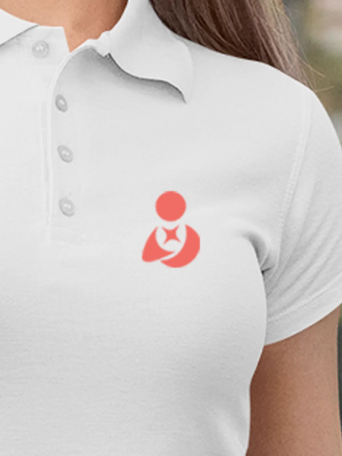 Close up of Fighterhero logo's print, highlighting intricate details and vibrant print.