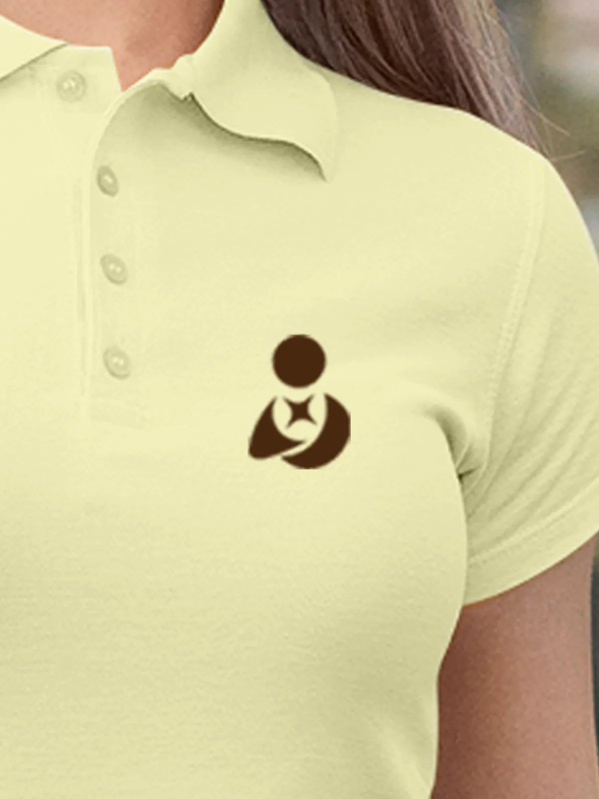 Close up of Fighterhero logo's print, highlighting intricate details and vibrant print.
