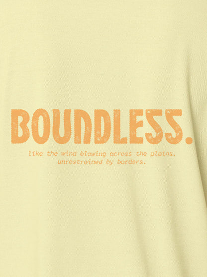 Front view of Women's Yellow Collar T-shirt, highlighting the modern look and clean finish.