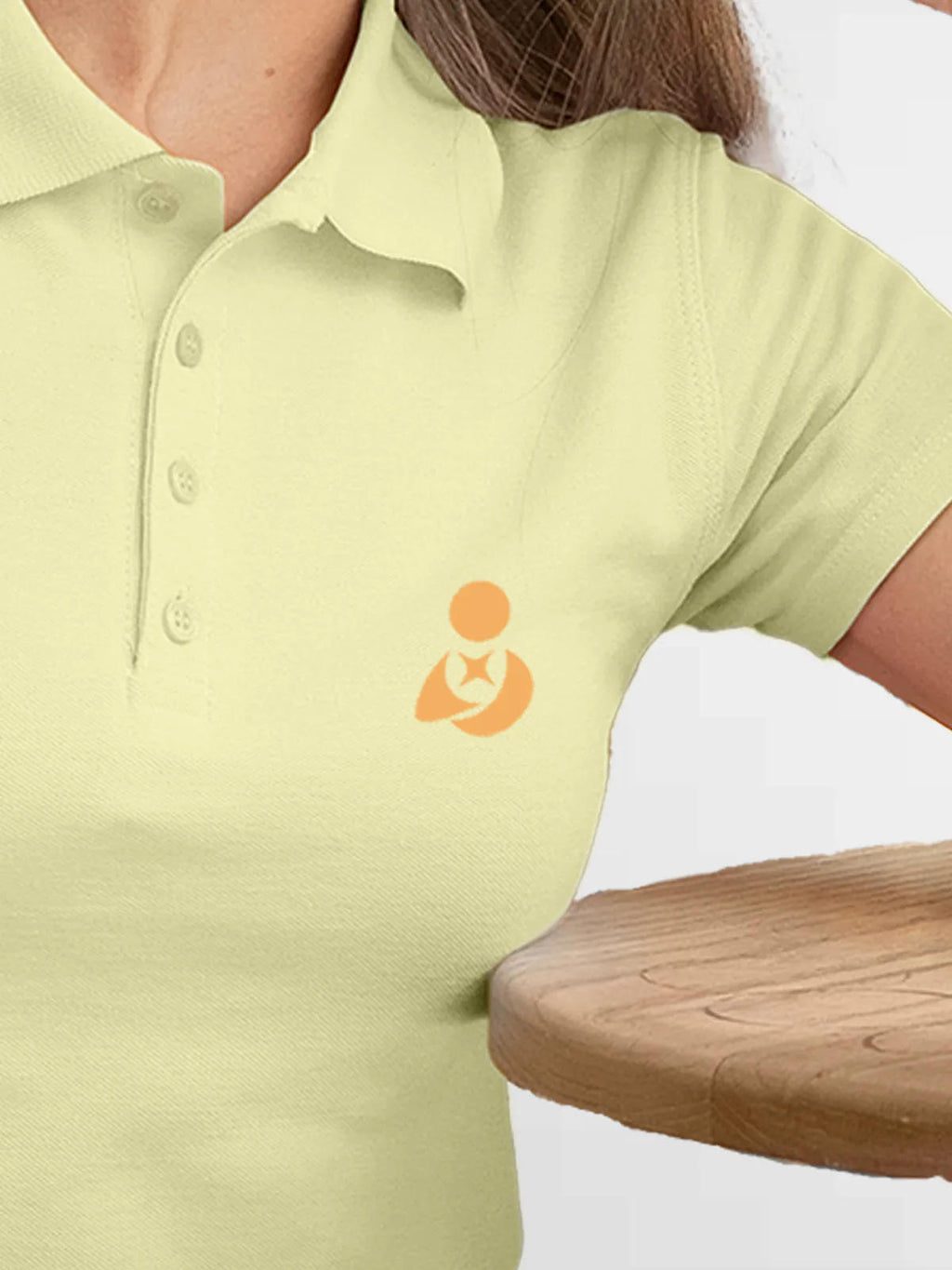 Close up of Fighterhero logo's print, highlighting intricate details and vibrant print.