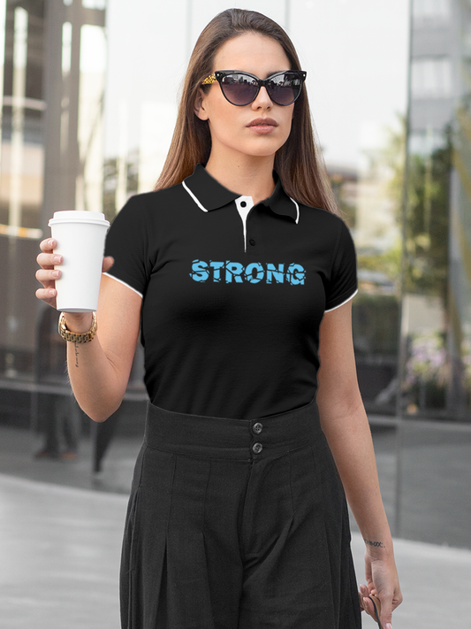 Unleash Your Strength in this Dark Grey Polo
