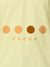 Front view of Fighterhero Women's Yellow Collar T-shirt, highlighting the 'Focus' print design on the chest.