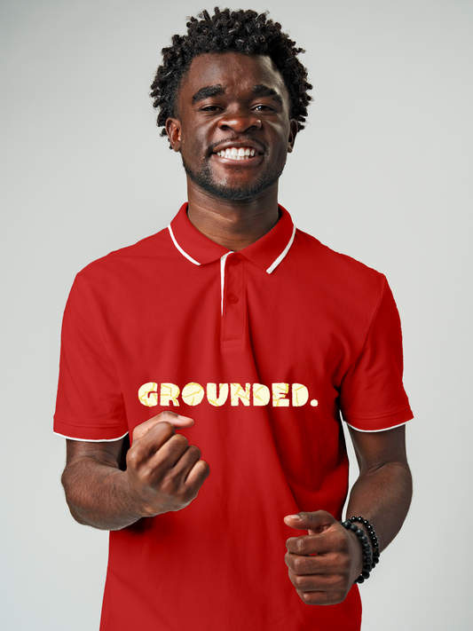 Red Polo for the Grounded Man
