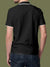Back view of Fighterhero Men's Dark Grey Polo T-shirt, highlighting the modern look and clean finish