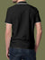 Back view of Fighterhero Men's Dark Grey Polo T-shirt, highlighting the modern look and clean finish