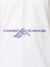 Close up of 'Unshaken Foundation' design on Women's White Polo T-shirt, highlighting intricate details and vibrant print.