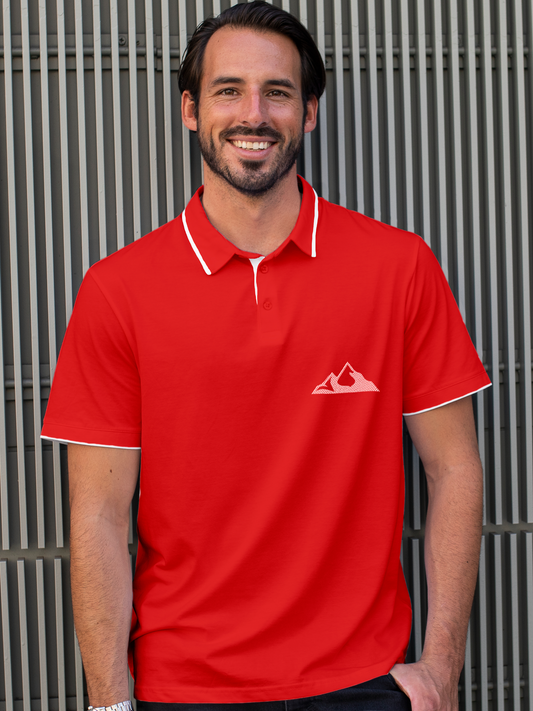 Fuel Your Grit in this Red Polo