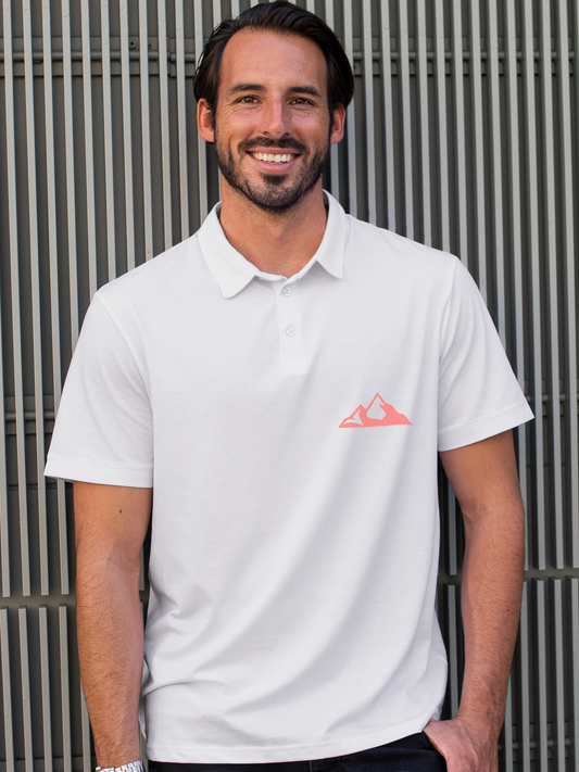 Fuel Your Grit in this White Polo