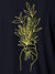 Close up of 'Love and Joy' design on Men's Navy Blue Polo T-shirt, highlighting intricate details and vibrant print.