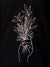 Close up of another 'There's Always a Sunrise' design on Men's Black Collar T-shirt, highlighting the vibrant print.