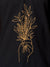 Close up of another 'There's Always a Sunrise' design on Men's Dark Grey Collar T-shirt, highlighting the vibrant print.