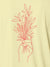 Close up of another 'There's Always a Sunrise' design on Women's Yellow Collar T-shirt, highlighting the vibrant print.