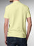 Back view of Fighterhero Men's Yellow Polo T-shirt, highlighting the modern look and clean finish